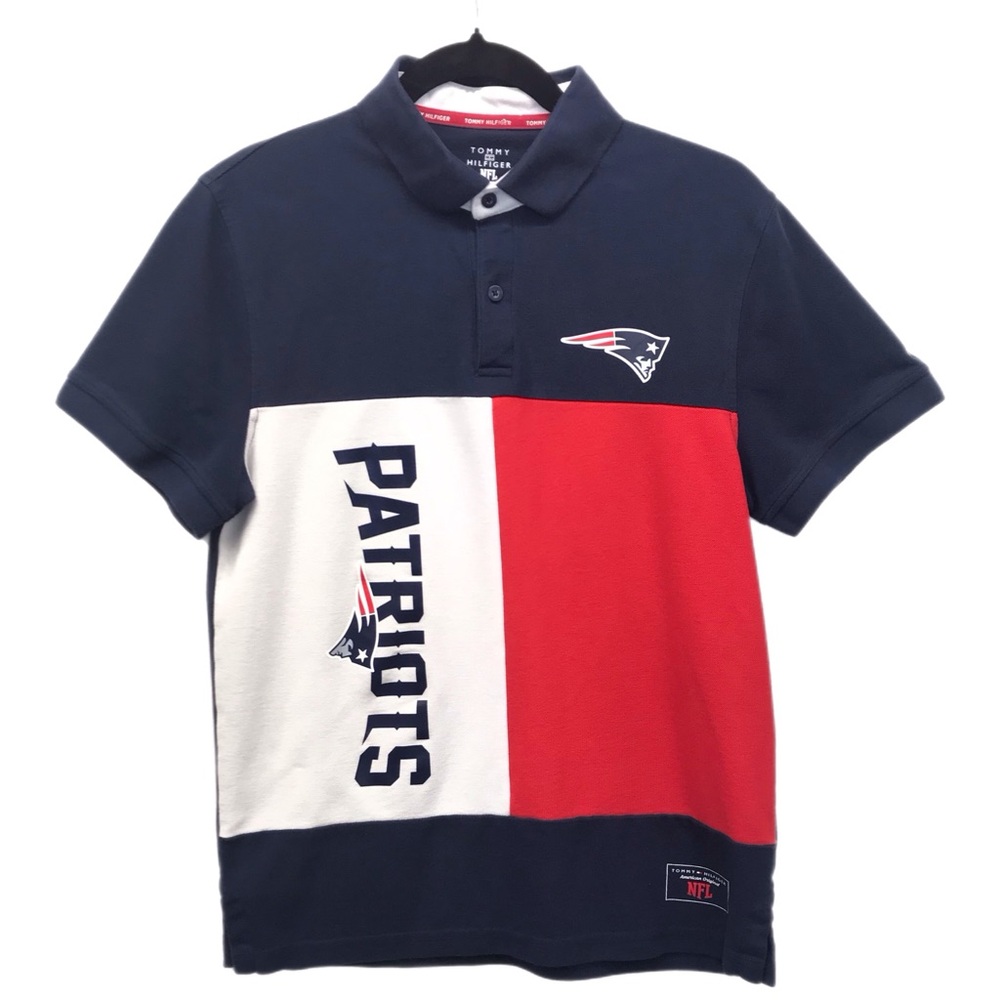 NFL New England‎ Patriots Short Sleeve Polo Shirt Tommy Hilfiger Size S